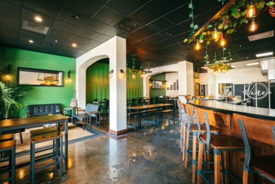 The Vine, not your average wine bar. Located at 3907 Park Drive.