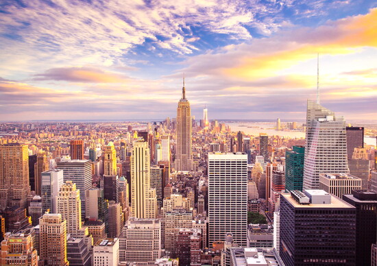 Sunset over Mid Manhattan