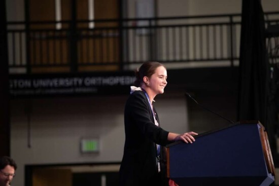 Cece Bartin campaigning for Governor at Girls State