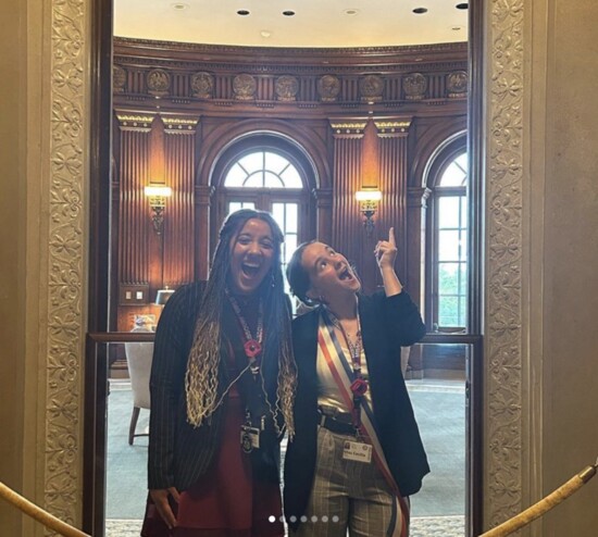 Cece Bartin (right)