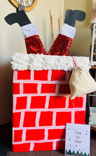 Tutera Medical hosts a Toys for Tots drive and each office decorates its own box for the donations. Courtesy Tutera Medical