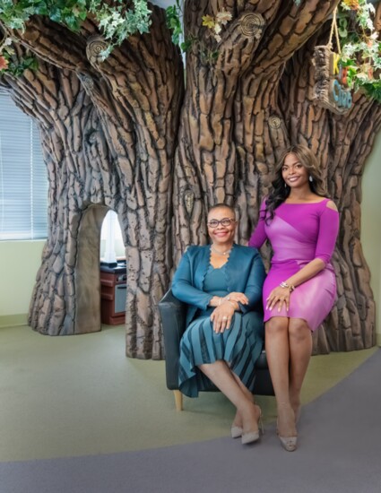 Dr. Lynda Dean-Duru (left) and her daughter, Dr. Krystle Dean-Duru, put children on the path to healthy mouths and bodies at Ashburn Children's Dentistry.