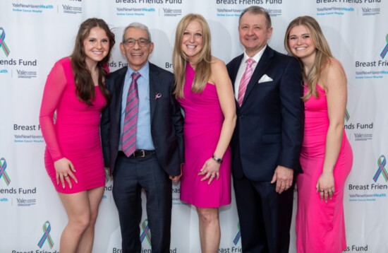 Sandy Cassanelli, center, at a Breast Friends Fund event. 