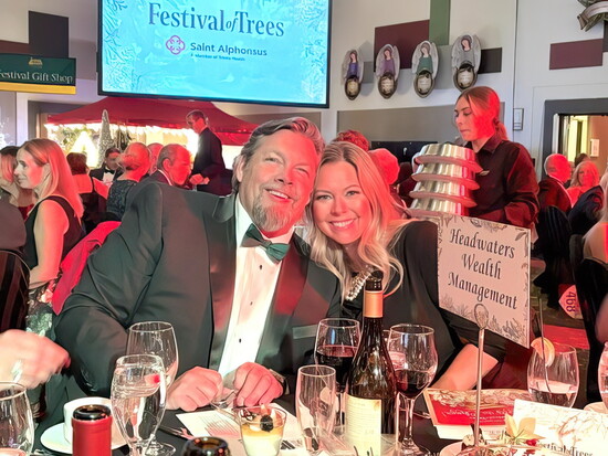 Bob Hayes and his wife at Festival of Trees