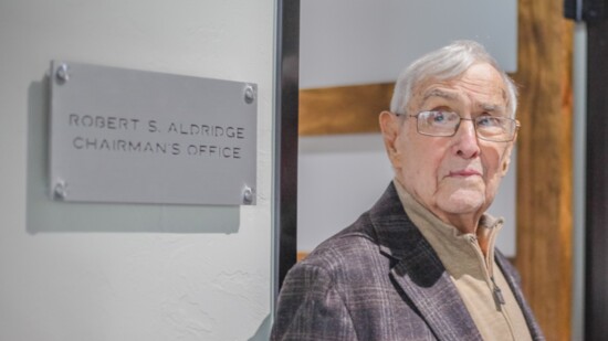 The late Tom Shelton Aldridge and wife, Marye Kate), founded the Aldridge Foundation in 1995. This photo was taken at his 90th anniversary celebration.