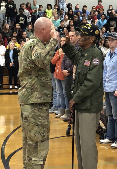 WWII veteran Charles Henry received his paratrooper wings. Charles was denied being a paratrooper in WWII due to his race. 