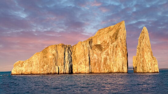 Kicker rock or Leon Dormido is an amazing rock formation nearby San Cristobal Island