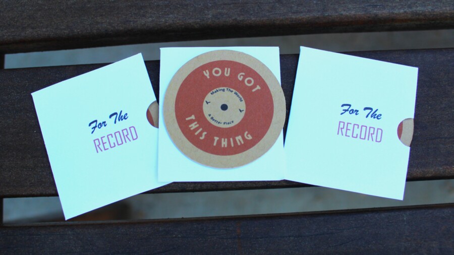 For The Record Mini Card - Lantsa Gifts