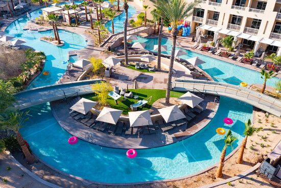 The JW Marriott Desert Ridge Resort & Spa lazy river. Courtesy of JW Marriott Desert Ridge Resort & Spa.