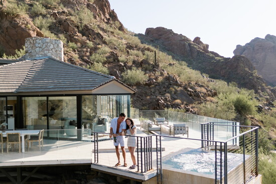 Villa views at the Sanctuary Camelback Mountain. Courtesy of Sanctuary Camelback Mountain, A Gurney's Resort & Spa.