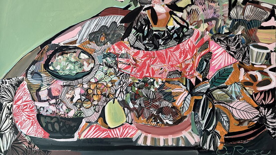 Potluck painting by Autumn Rose