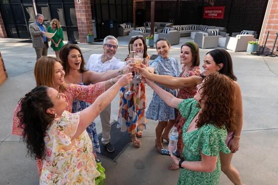 Planning committee celebrating