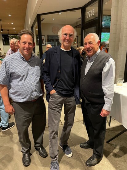Greg and Don with Larry David of Curb Your Enthusiasm