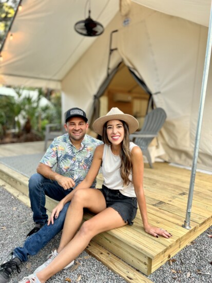 Alex and Anayancy Escarpanter of Timberline Glamping Sarasota.