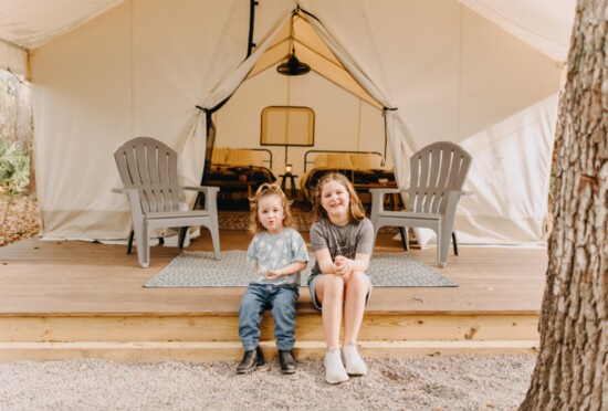 Glamping is fun for the whole family.