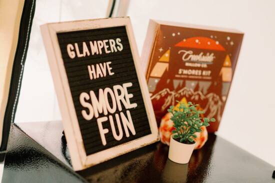 S'mores and glamping are a match made in heaven.