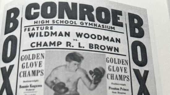 Flyer for the one of the boxing tournament put on by 