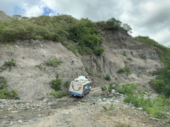 Riding in “cheva’s" in the middle of nowhere in Ecuador heading to a remote village to do another God’s Eyes clinic.