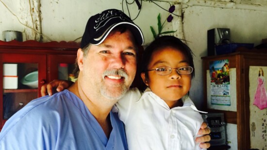 Helping a 7 year old down syndrome girl to see clearly in Guatemala.