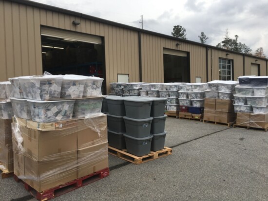 God’s Eyes Headquarters in Peachtree City. We were shipping out 324,000 new prescription lenses to El Salvador.