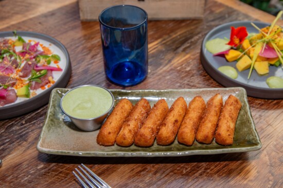 Yuca Fries with Chimichurri Aioli