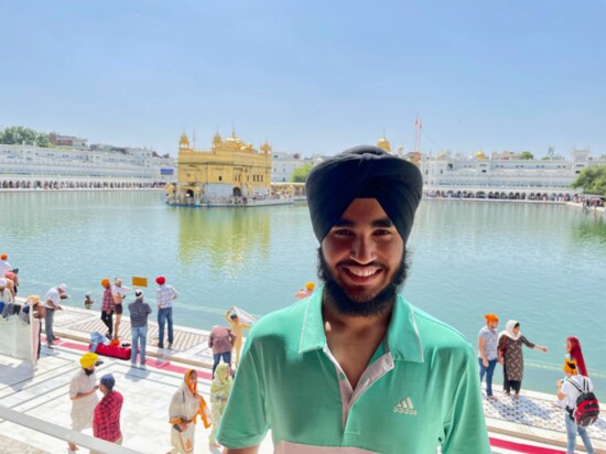 Sunitvir Taunque at The Golden Temple in Punjab, India