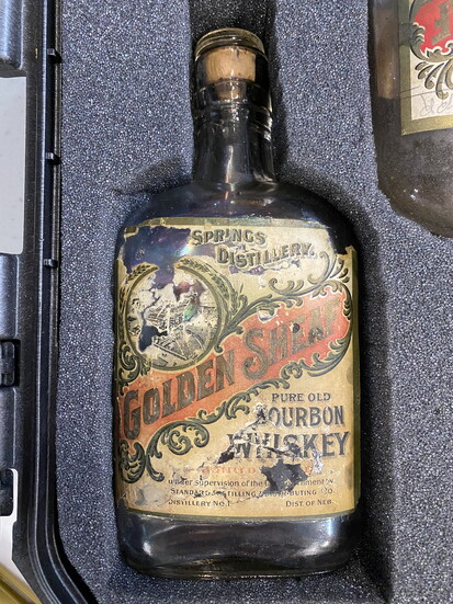 An original bottle of Golden Sheaf Bourbon from the 1800s. Today’s branding honors that rich heritage while bringing the legacy into the modern era.