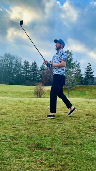 Eric enjoying a day on the links.