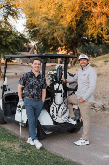 Jon (left) with Jesse (right) at Red Mountain Ranch Country Club 