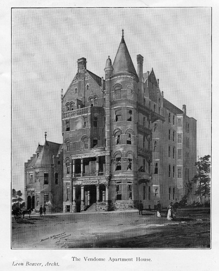 Historic etching, Beaver & Hoffmeister, architects, Knoxville, 1887, from the American Journal of Commerce, Vol. XVII, No. 28, December 1903.