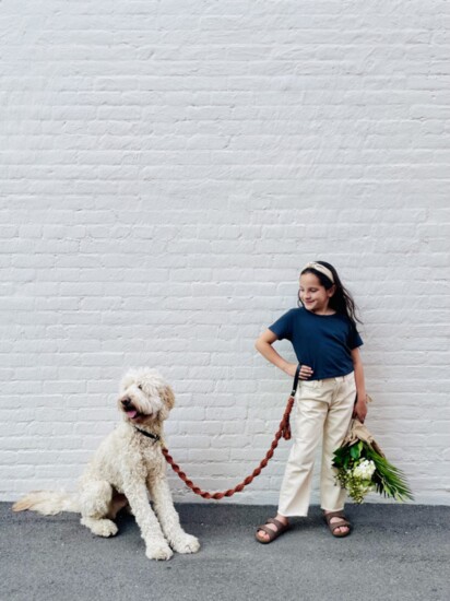 Scarlett and her dog, Kahlo