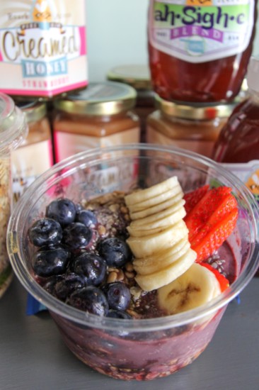 Red, White and Blue acai bowl from ah-Sigh-e in Bixby.