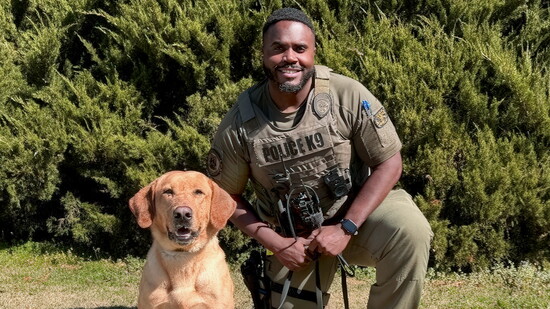 Officer Barron Dixon & his K-9 partner Goose