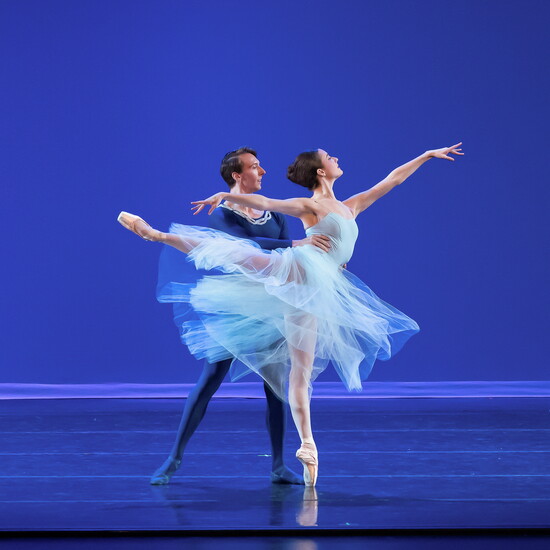 NBT in George Balanchine's Serenade Featuring Julia Pasqule and Robert Fulton.