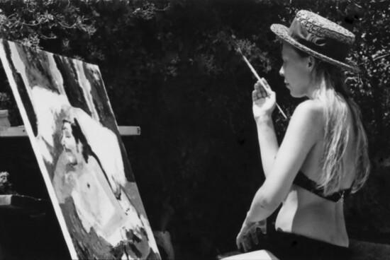 Joni Painting 1969 Laurel Canyon