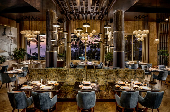 Luccu, the Italian restaurant delights in both design and flavor.