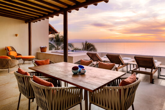 Breathtaking views from the patio of the Presidential Suite.