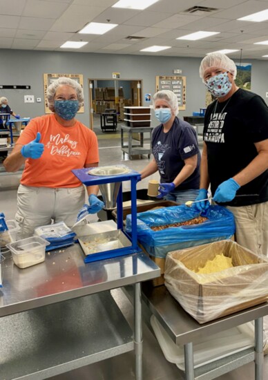 Volunteering at a local Food Bank: a great way to be grateful by example.  