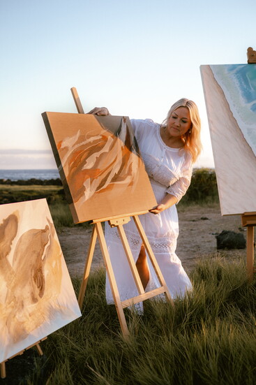 Painting by Chrissy Newman