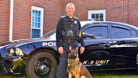 K9 Ptl. Dennis Funari and Cash