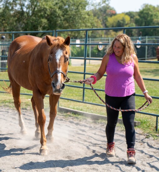 Shamrock Reins' participants form unique relationships with horses, ones that assist them with physical and triggering emotional challenges.