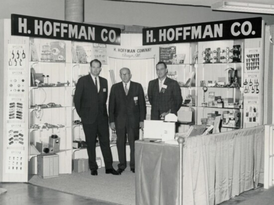 Al Hoffman (at right, with brother Jerry and father Harold) carried on his father's business, and always treated me like a son. 