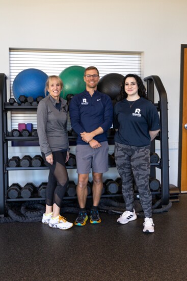 Lanelle Coble-McEachron (Fitness Instructor),  Kyle Wheeler (Fitness Coordinator) and Mena Mercer (Personal Trainer)