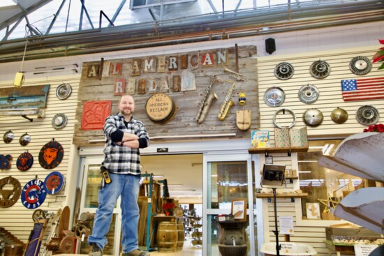 Upcycler extraordinaire Andy Michaelis of All American Reclaim.