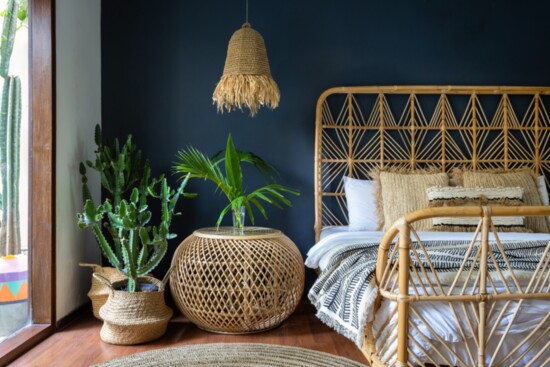 In addition to purifying the air, plants bring texture to a room.