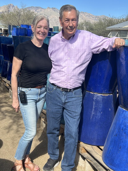 Jan and Jack Westenborg, supporting the Catalina Foothills with exceptional furnishings (green and otherwise)