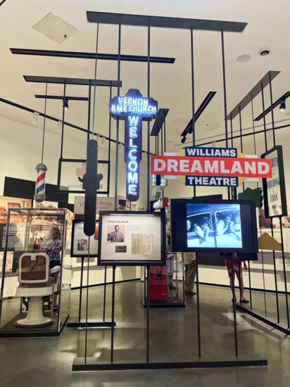 The new Greenwood Rising museum pays homage to businesses and landmarks damaged or destroyed by the 1921 Race Massacre. Photo by Nancy Hermann.