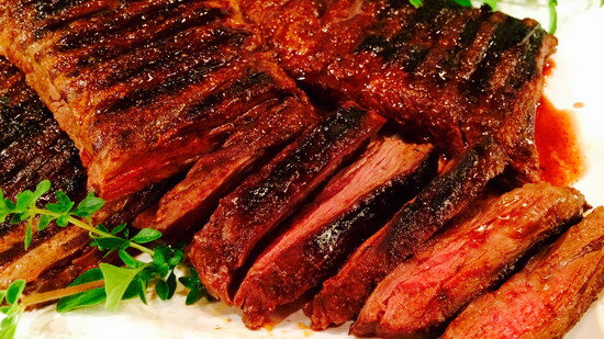 Grilled Skirt Steak with Cocoa Spice Rub