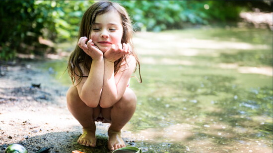 "The outdoors provides the perfect balance of sensory information our body needs to organize information and calm ourselves," says Highlander. Photo: TimberNook