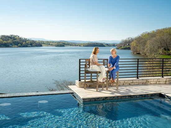 Jennifer Vanderink and Patricia Nash at home. Photo: Shawn Poynter